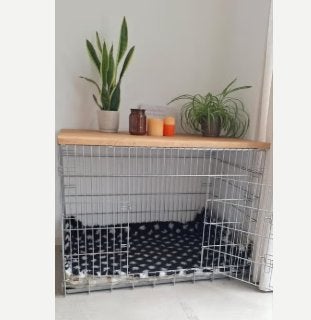 Hondenbench middel/groot (70x107x78) inklapbaar, Dieren en Toebehoren, Hondenbenches, Ophalen, Zo goed als nieuw