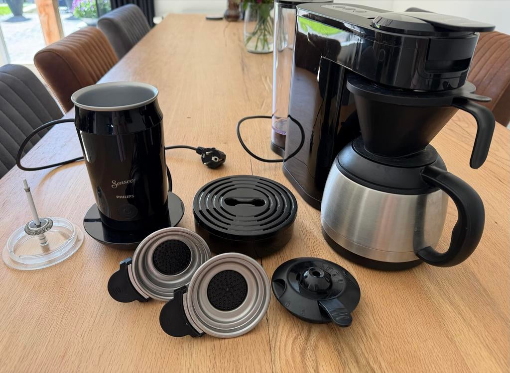 Senseo Switch & Melkopschuimer - Goede staat, Witgoed en Apparatuur, Koffiezetapparaten, Gebruikt, Gemalen koffie, Combi, 4 tot 10 kopjes