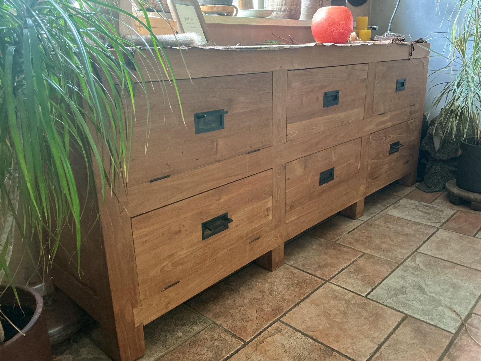 Te koop ,prachtige teak houten dressoir kast, Huis en Inrichting, Ophalen, Gebruikt, Teakhout, 200 cm of meer