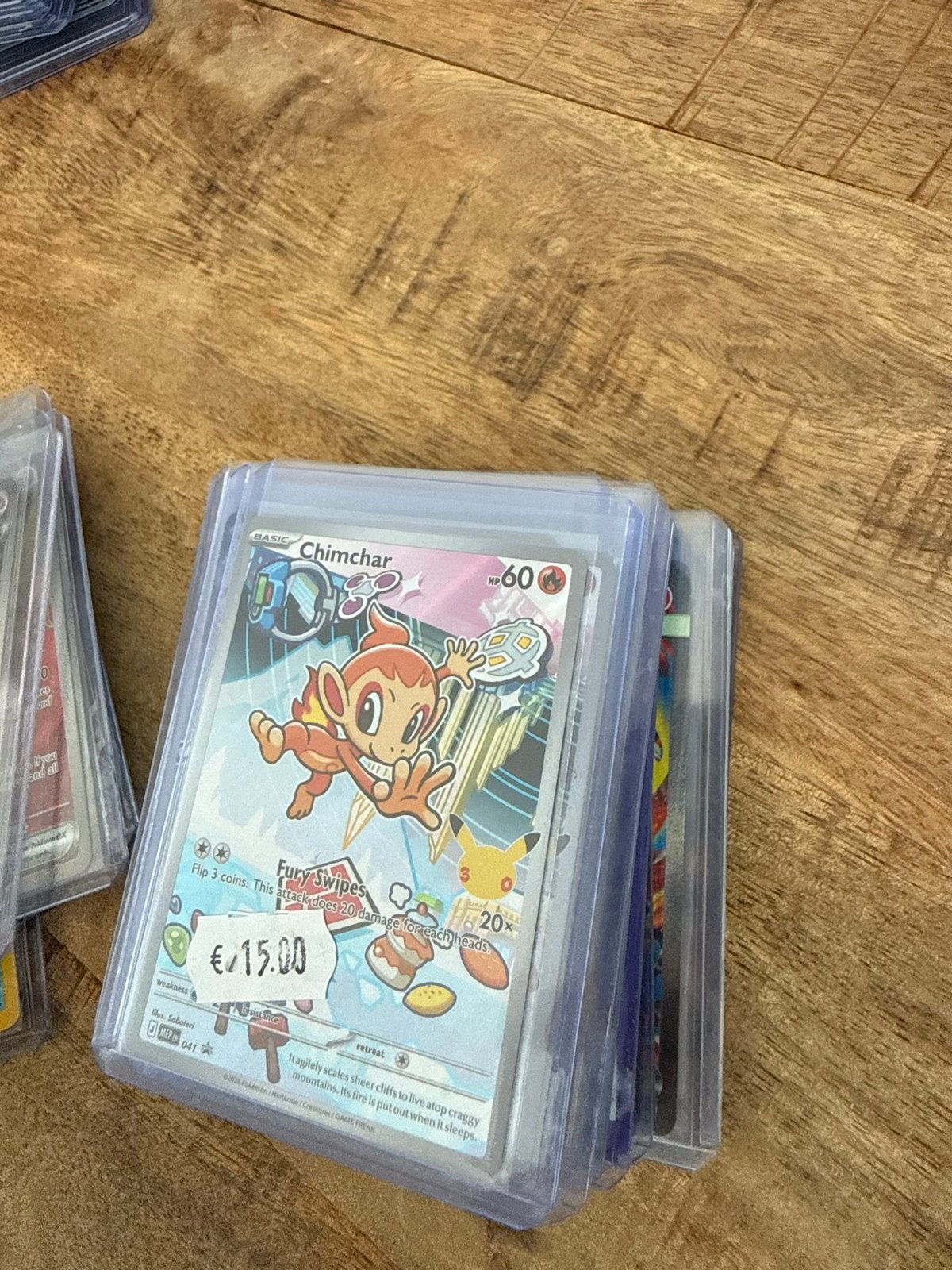 Pokémon Kaart Chimchar Basic 60 HP, Ophalen of Verzenden, Gebruikt, Losse kaart
