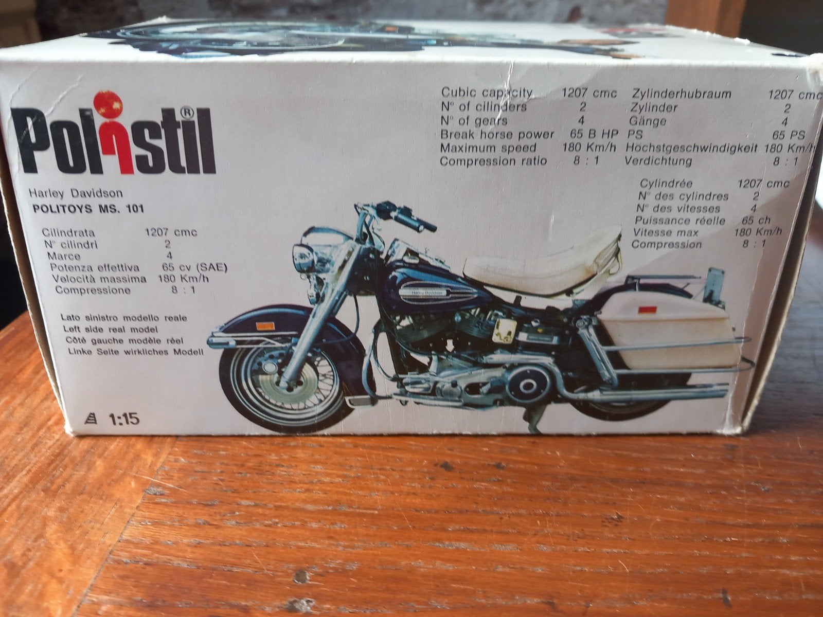 Polistil Harley-Davidson Electra Glide 1:15 modelmotor, Overige merken, Gebruikt, 1:32 tot 1:50, Overige typen
