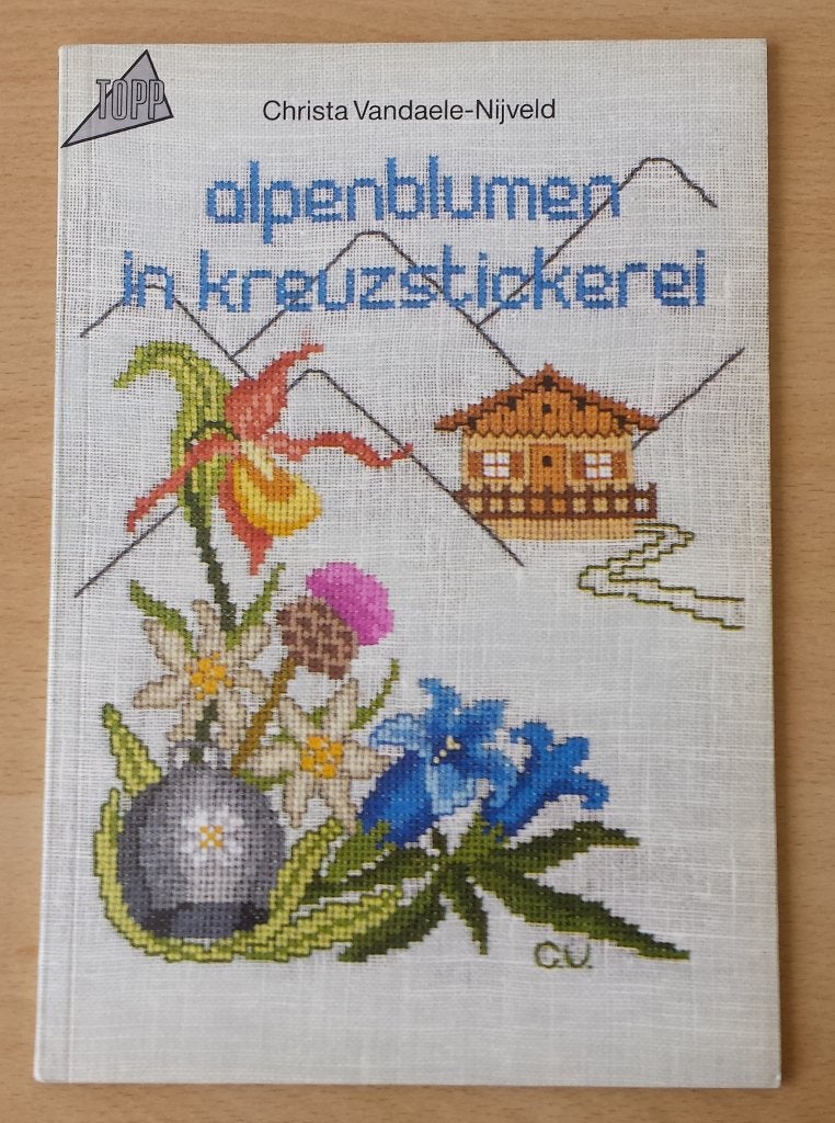 Alpenblumen in Kreuzstickerei - C. Vandaele - 1985 - Duits, Patroon, Gebruikt, Ophalen of Verzenden, Nvt