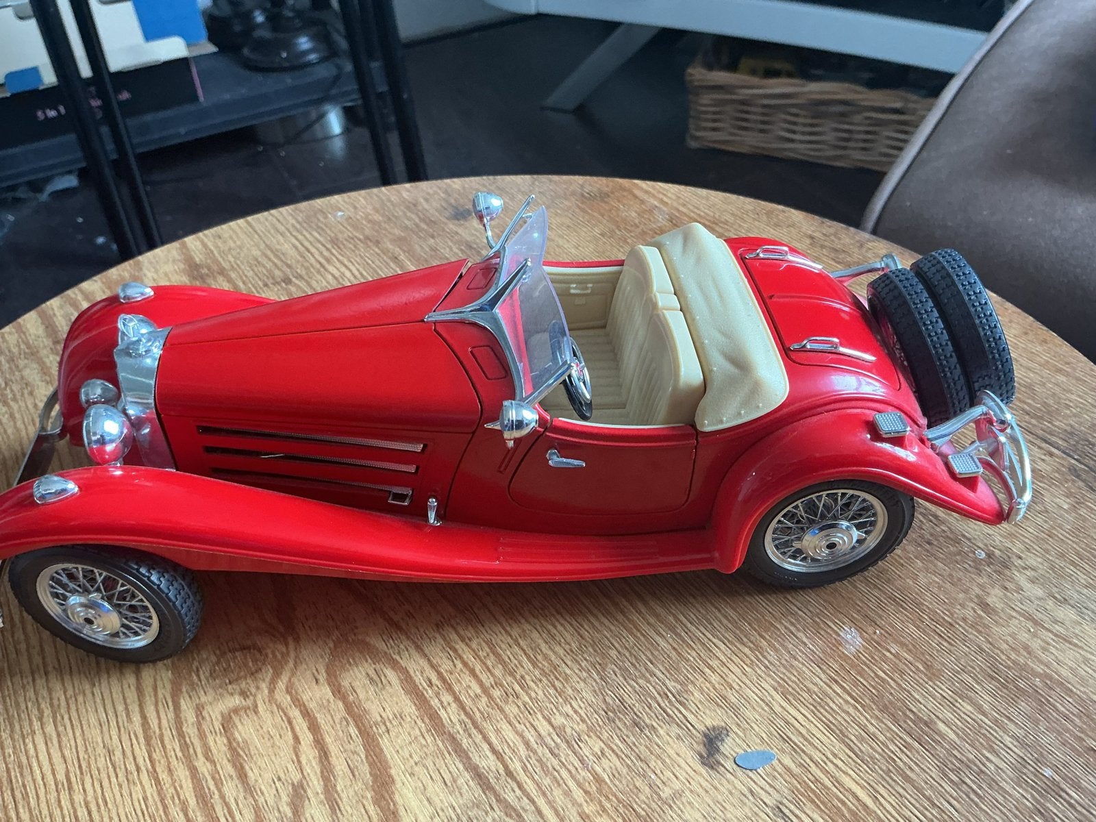 Mercedes Benz 500 K Roadster (1936) modelauto 1:20, Ophalen of Verzenden, Nieuw, Auto, Bburago