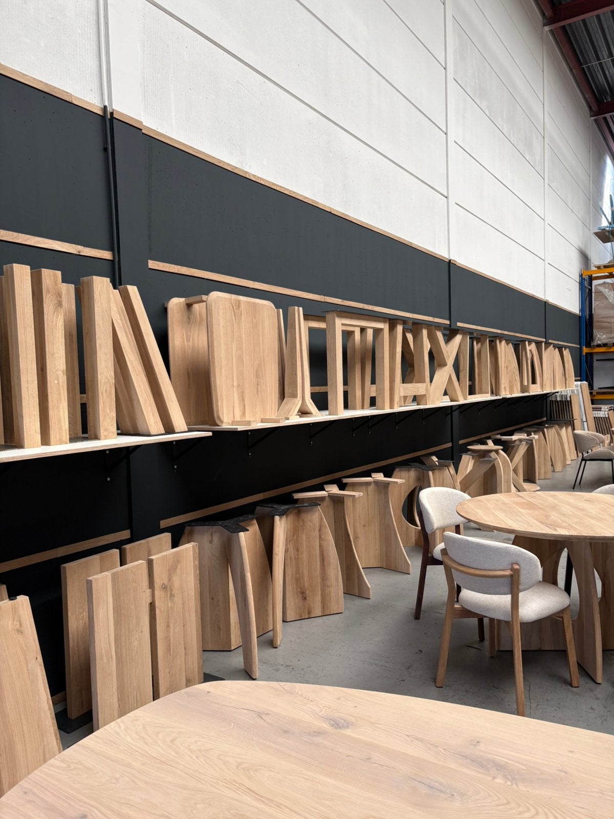 Grote Deens ovale eettafel 260 280 300 cm | Eiken, Japandi, 100 tot 150 cm, Verzenden, Eikenhout