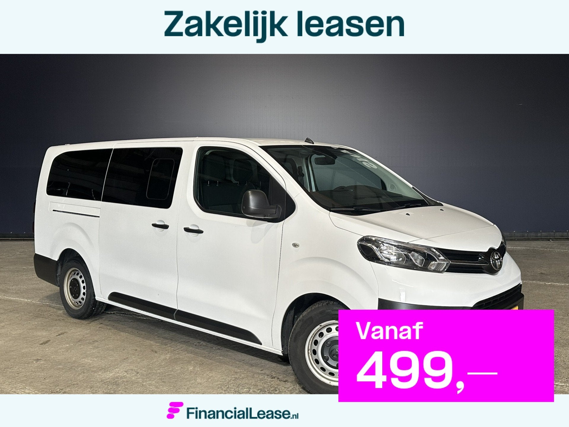 Toyota ProAce Shuttle 1.5 D-4D 120pk L3H1 Personenbus 9 Zitp, Voorwielaandrijving, Dealer onderhouden, Stof, Gebruikt