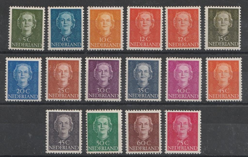 518-533 1949/1951 Kon. Juliana MNH, Ophalen of Verzenden, Na 1940, Postfris