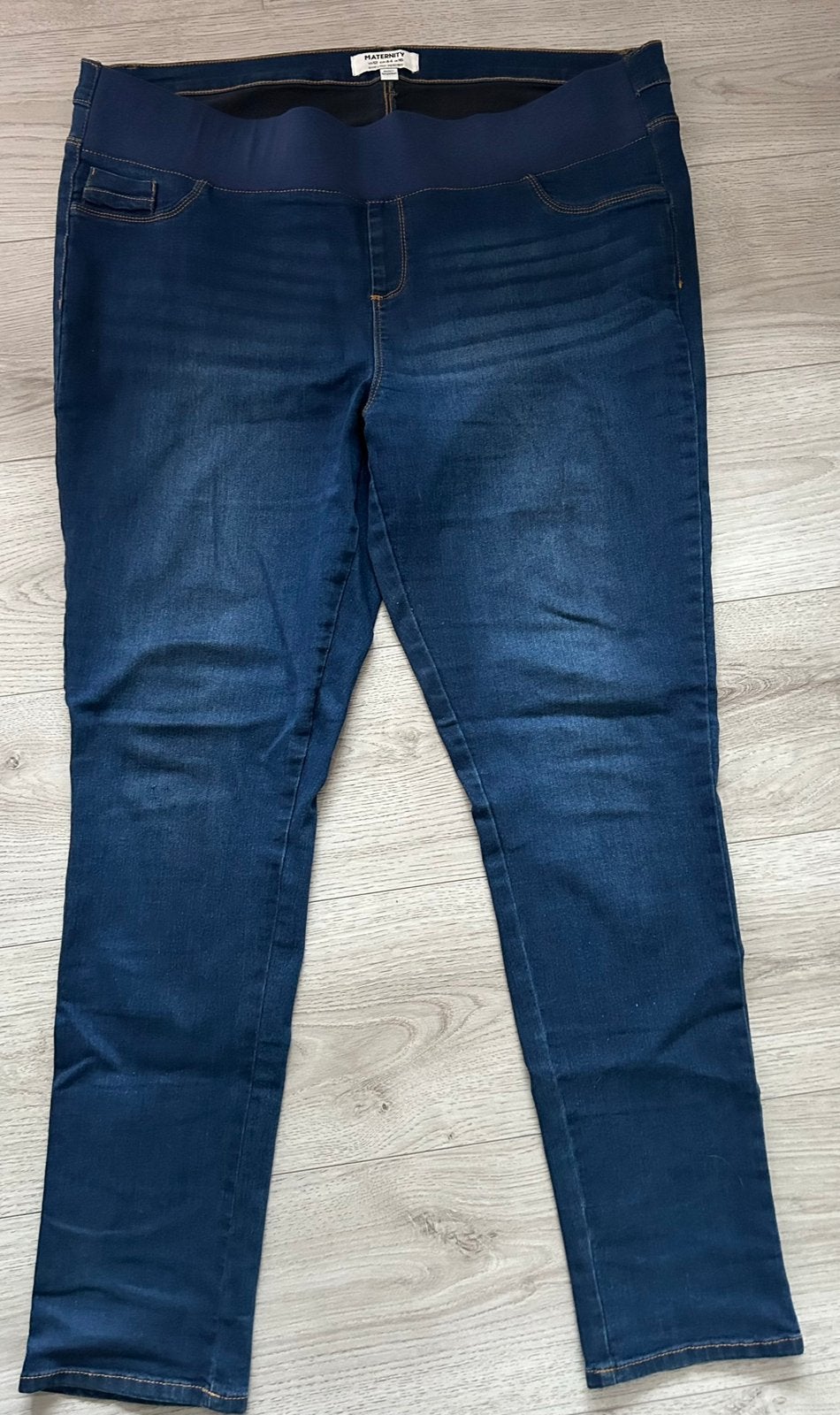 Zwangerschapsbroek met elastiekboord maat 44-46, Maat 46/48 (XL) of groter, Zo goed als nieuw, Broek of Spijkerbroek, Verzenden