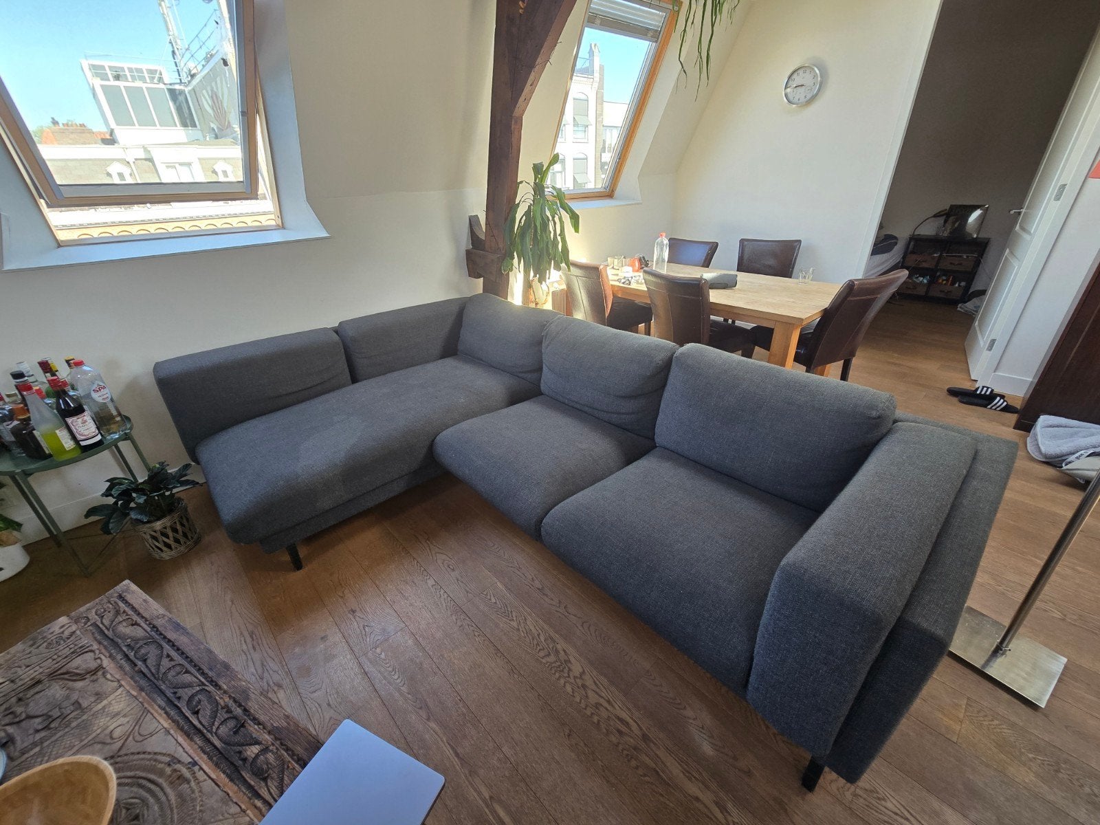 Ikea Nockeby 3-seat sofa met chaise longue, Ophalen, Gebruikt, 250 tot 300 cm