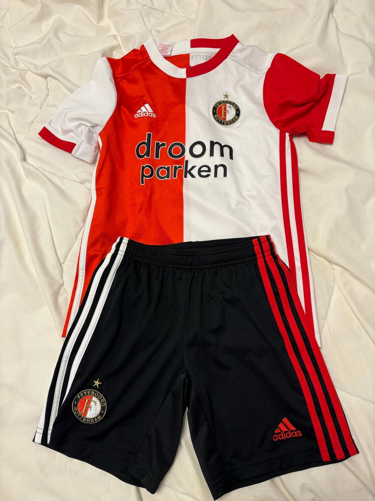 Feyenoord Thuistenue Maat 152 (Shirt + Broekje), Ophalen of Verzenden, Gebruikt, Jongen of Meisje, Setje