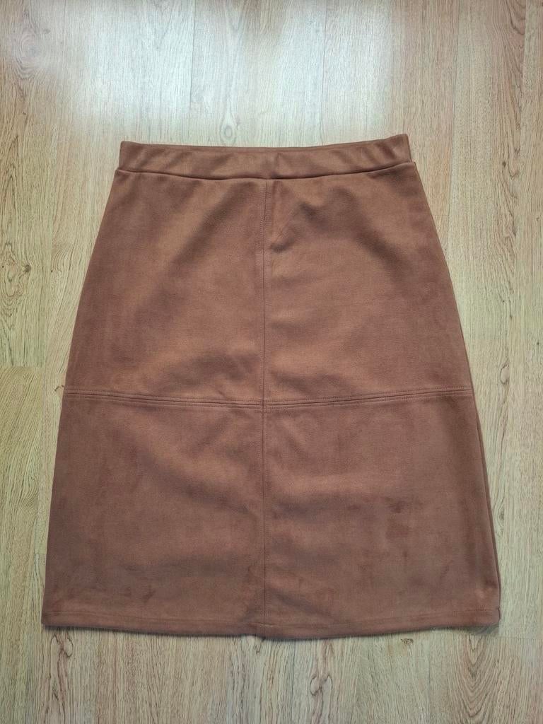Suède-look rok, Bruin, Soyaconcept, Maat 42/44 (L), Ophalen of Verzenden