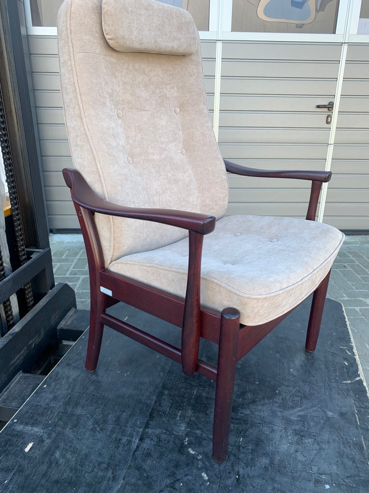 Deense Farstrup casa senioren-stoel relax-stoel, Ophalen, Zo goed als nieuw, Minder dan 75 cm, 50 tot 75 cm
