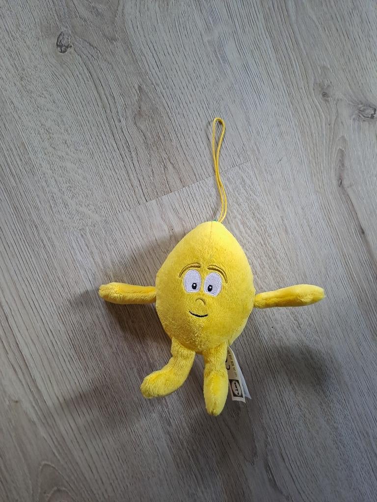 Lidl Vitamini's citroen knuffel hanger, Lidl, Gebruikt, Overige typen, Ophalen of Verzenden