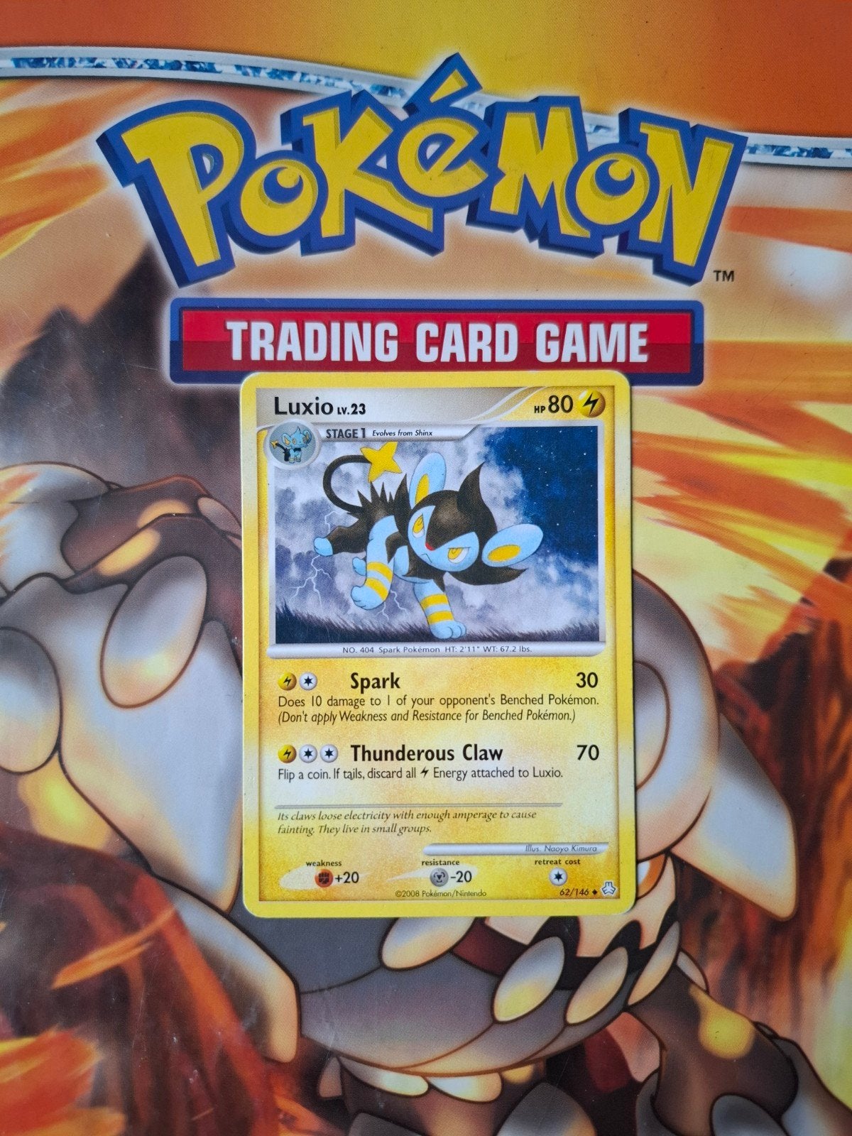 Luxio 62/146 Diamond&Pearl Legends Awakened pokemon kaart, Ophalen of Verzenden, Gebruikt, Losse kaart