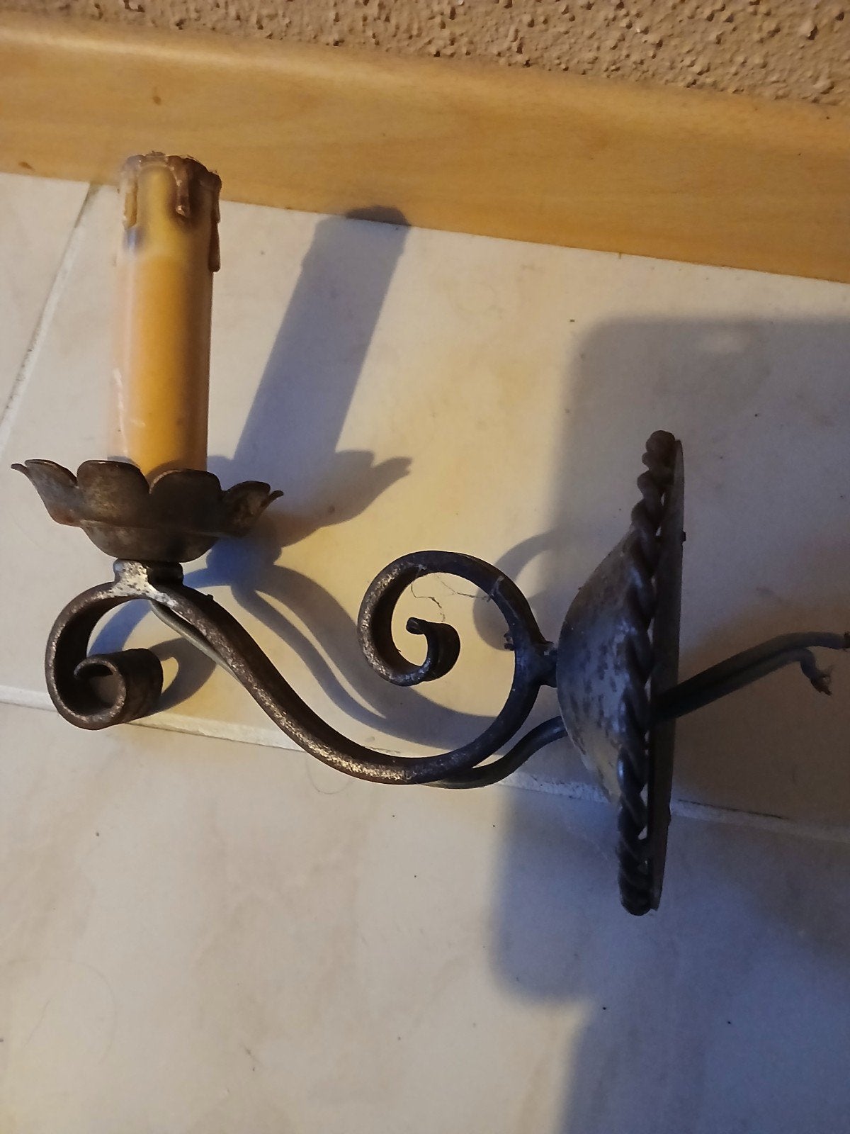 Charmant vintage muurlampje, geschikt voor binnen of buiten, Ophalen of Verzenden