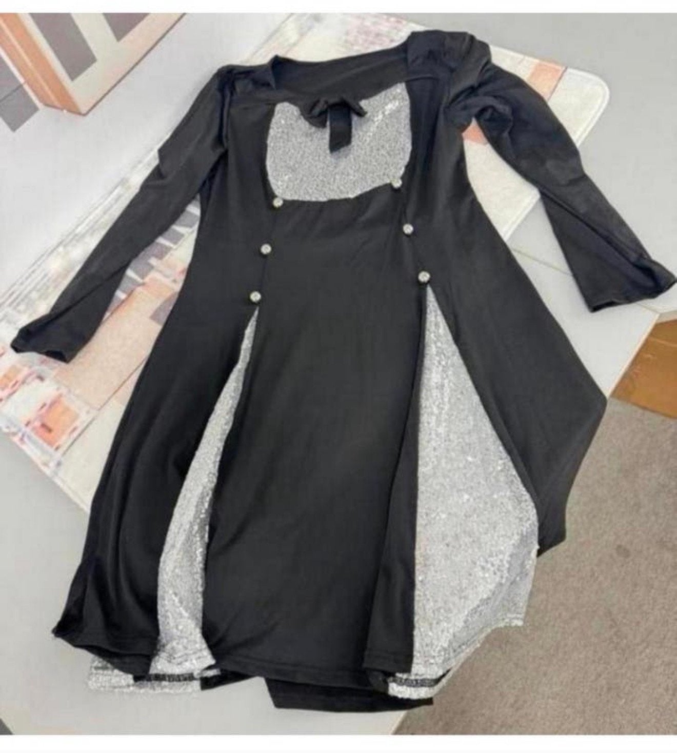 Retro vintage Jaren '50 Punk Gothic Flare Jurk XL goth dress, Zwart, Maat 46/48 (XL) of groter, Nieuw, Ophalen of Verzenden