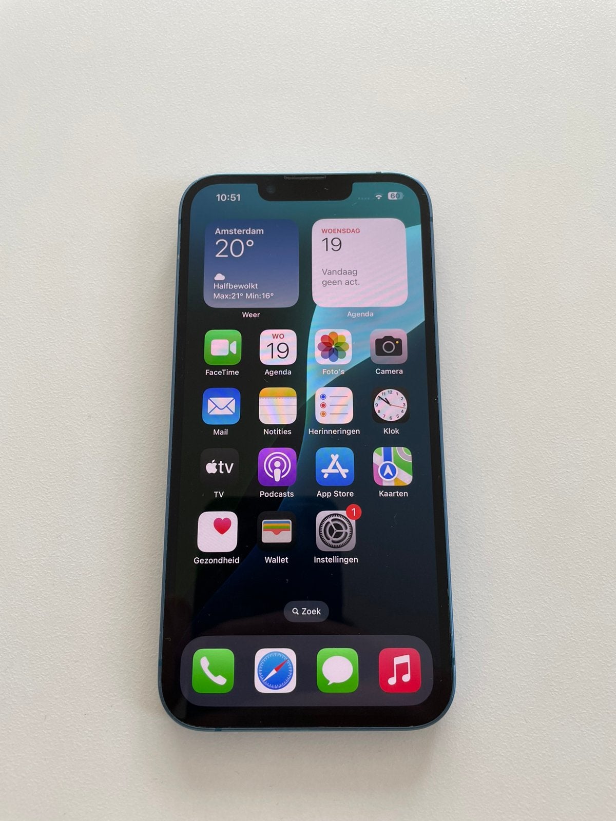 iPhone 13 128gb nette staat, Ophalen, 128 GB, Blauw, IPhone 13