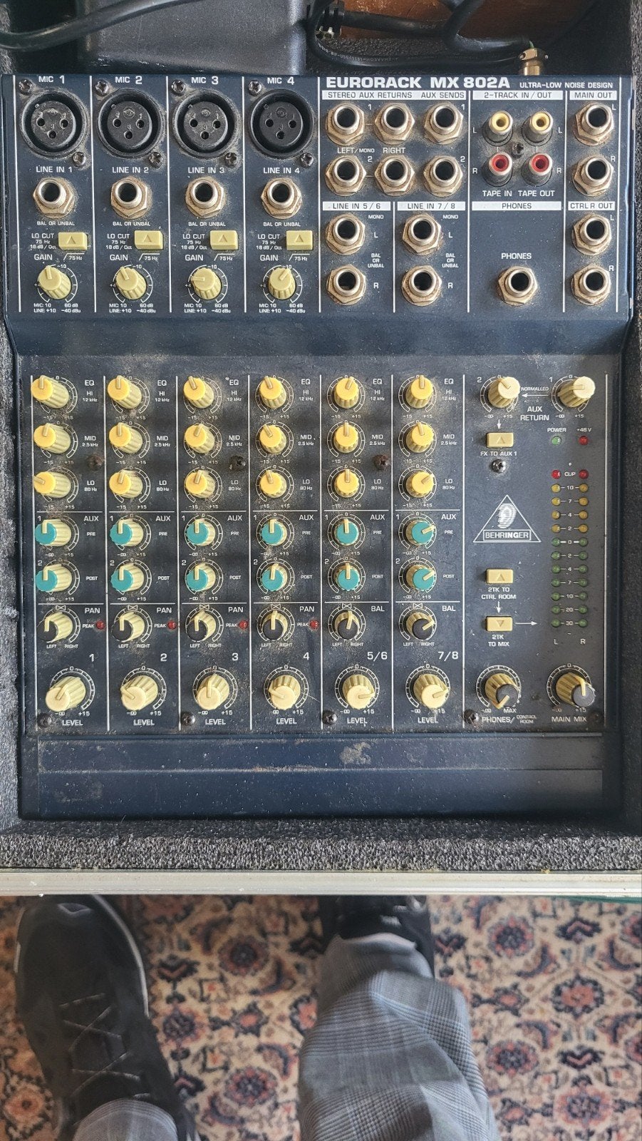 Behringer Eurorack MX802A Mengpaneel, Ophalen of Verzenden, Gebruikt, 5 tot 10 kanalen, Microfooningang