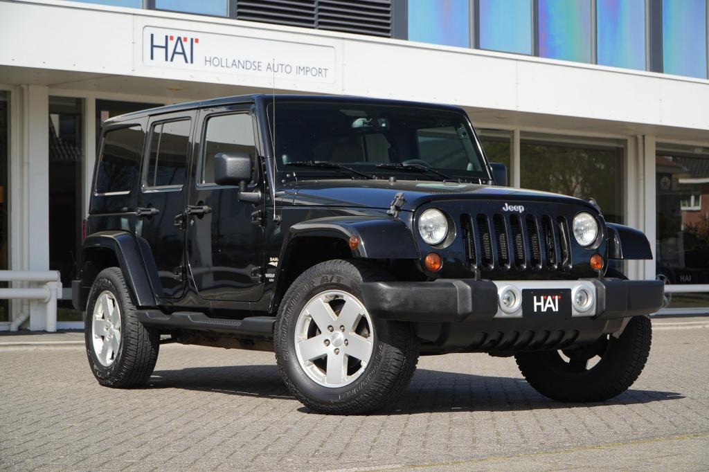 Jeep Wrangler Unlimited 3.6 V6 Automaat Sahara I hardtop I 1, Auto's, Automaat, 450 kg, Gebruikt, Zwart
