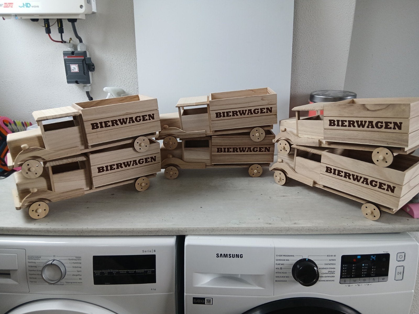 6 x Cadeau verpakkingen bier vrachtwagen, Ophalen