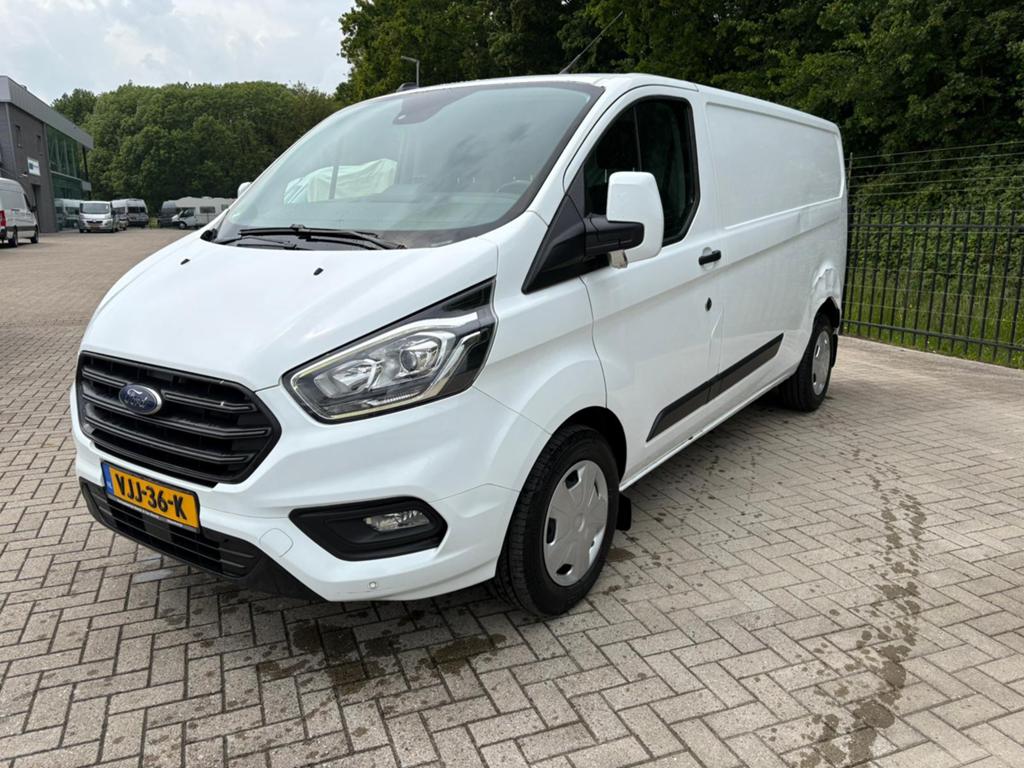 Ford Transit Custom GB 2.0 Tdci 170PK 320 L2h1 Automaat 2021, Stof, 1995 cc, 4 cilinders, Wit