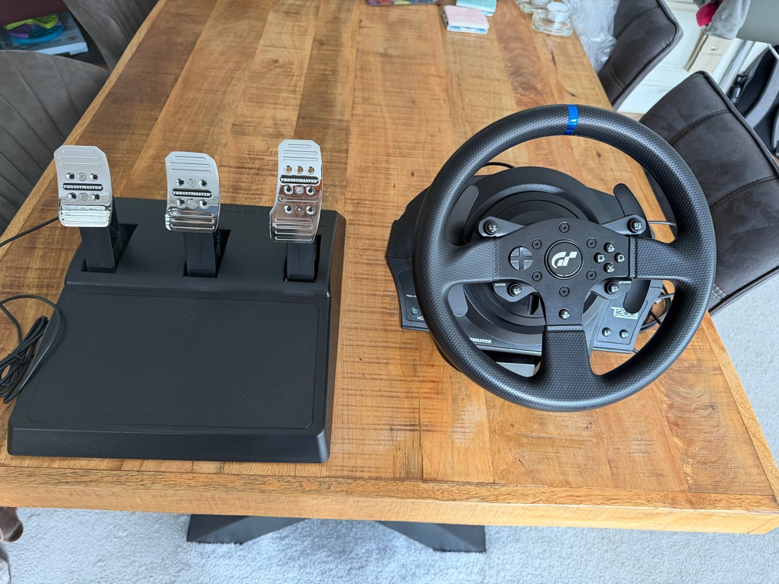 Thrustmaster T300 RS GT Edition racestuur met pedalen, Ophalen, Racestuur, Force feedback, Zo goed als nieuw