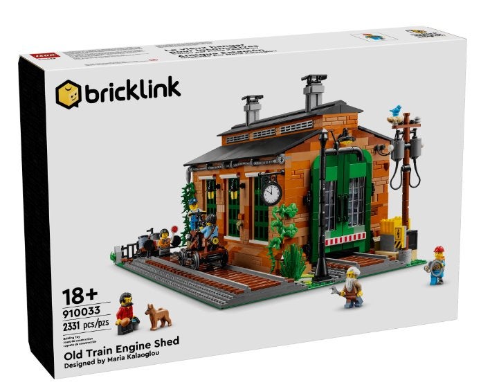 Lego Bricklink Designer Program Oude treinloods 910033 NIEUW, Overige thema's, Nieuw, Ophalen of Verzenden, Complete set