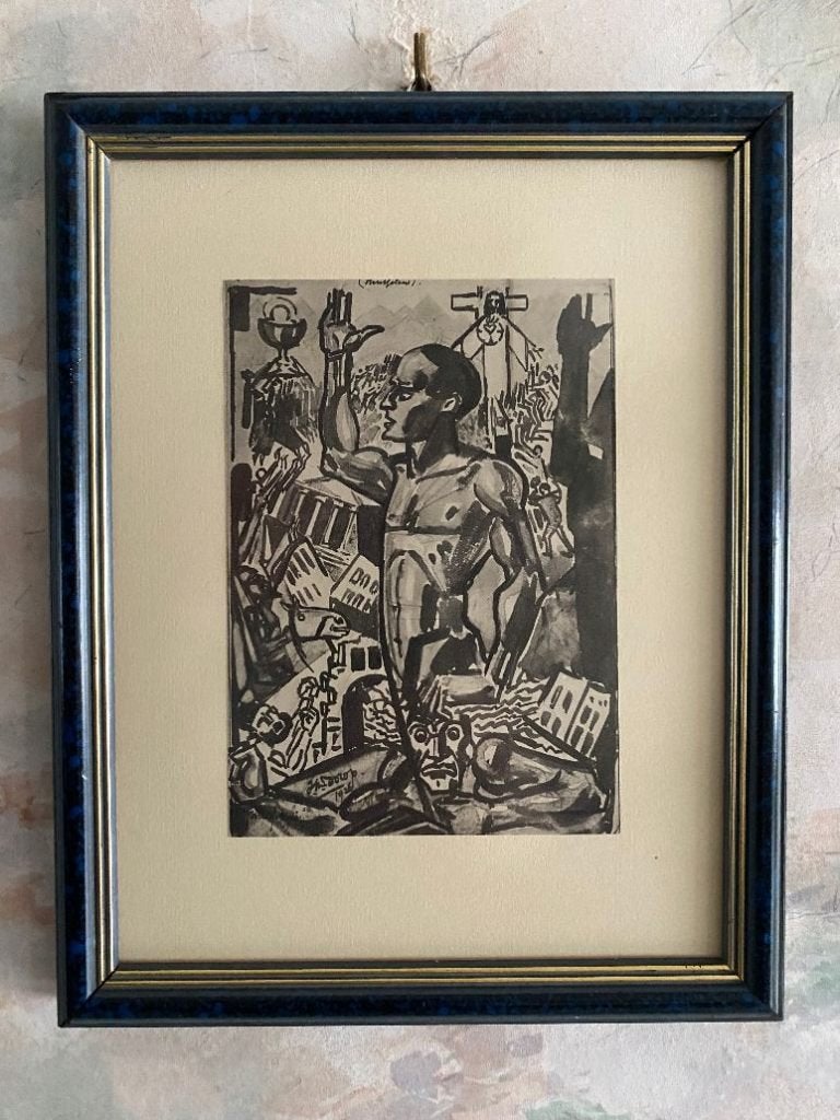 Oude  Prent   Jan  Toorop  .  1926, Antiek en Kunst, Kunst | Litho's en Zeefdrukken, Ophalen of Verzenden