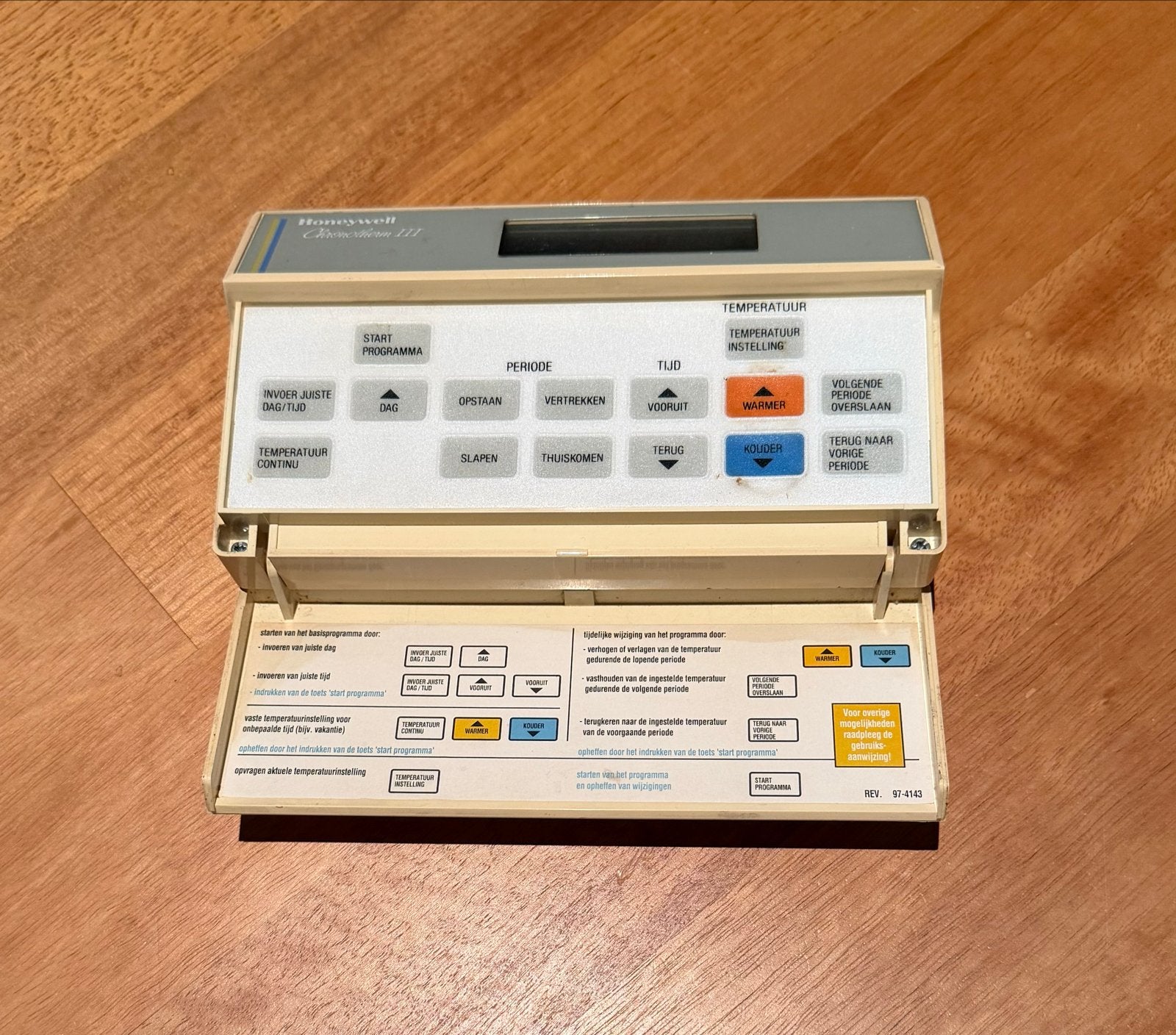 Honeywell Chronotherm III Programmeerbare Thermostaat, Doe-het-zelf en Verbouw, Thermostaten, Verzenden, Gebruikt