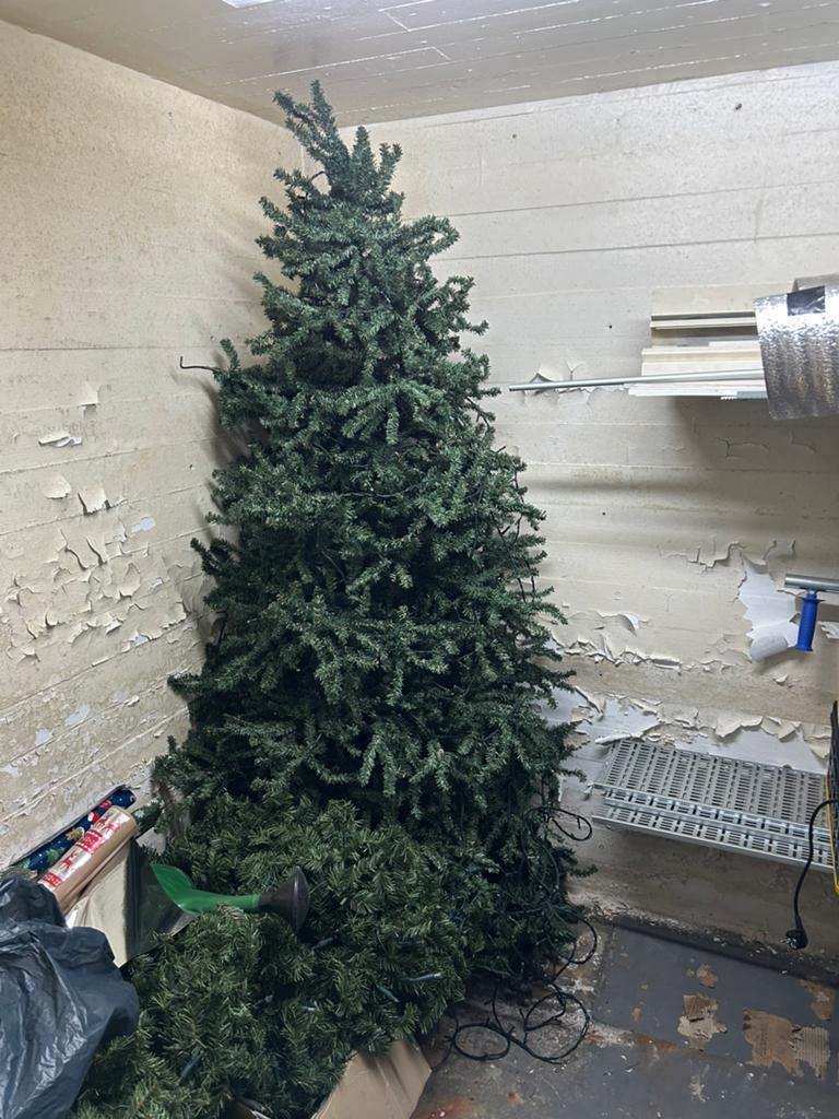 Kerstboom 210 cm GRATIS, Ophalen, Gebruikt