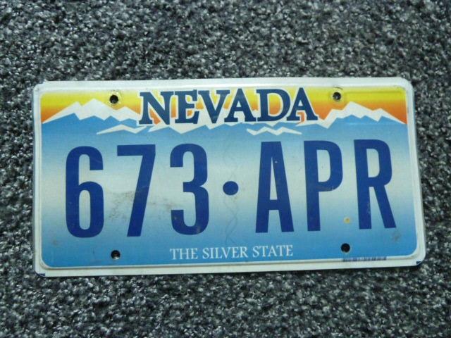 Kentekenplaat licenseplate Nevada USA, Verzenden, Gebruikt, Auto's