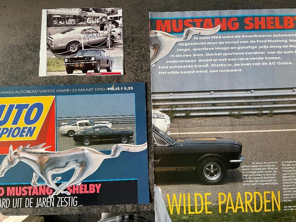 Artikel Ford Mustang Shelby, uit autokampioen 1990, Ophalen of Verzenden, Gelezen, Ford