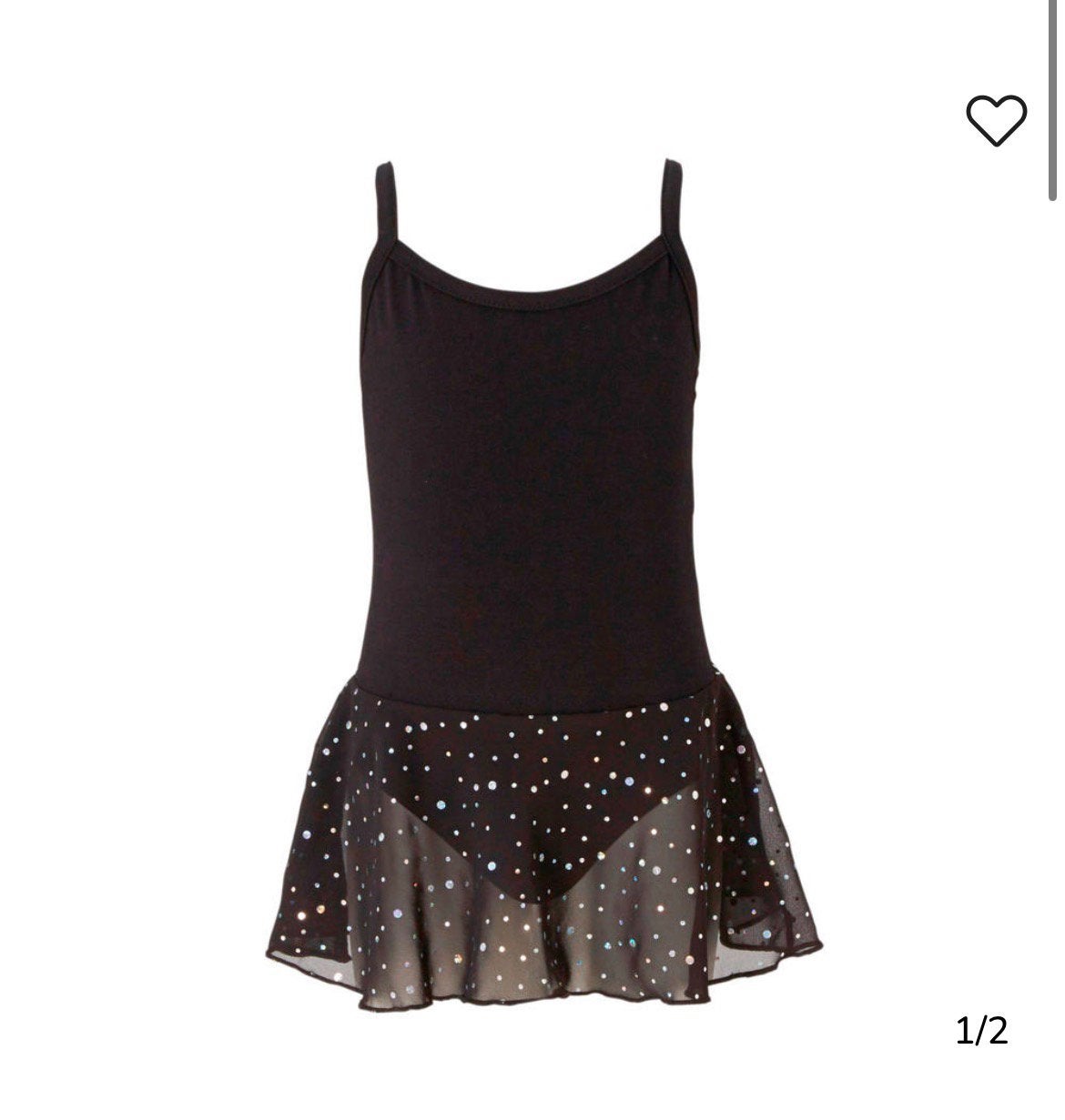 Papillon balletpakje Zwart met Glitterrokje Maat 128, Ophalen, Zwart, Nieuw, Maat 34 (XS) of kleiner