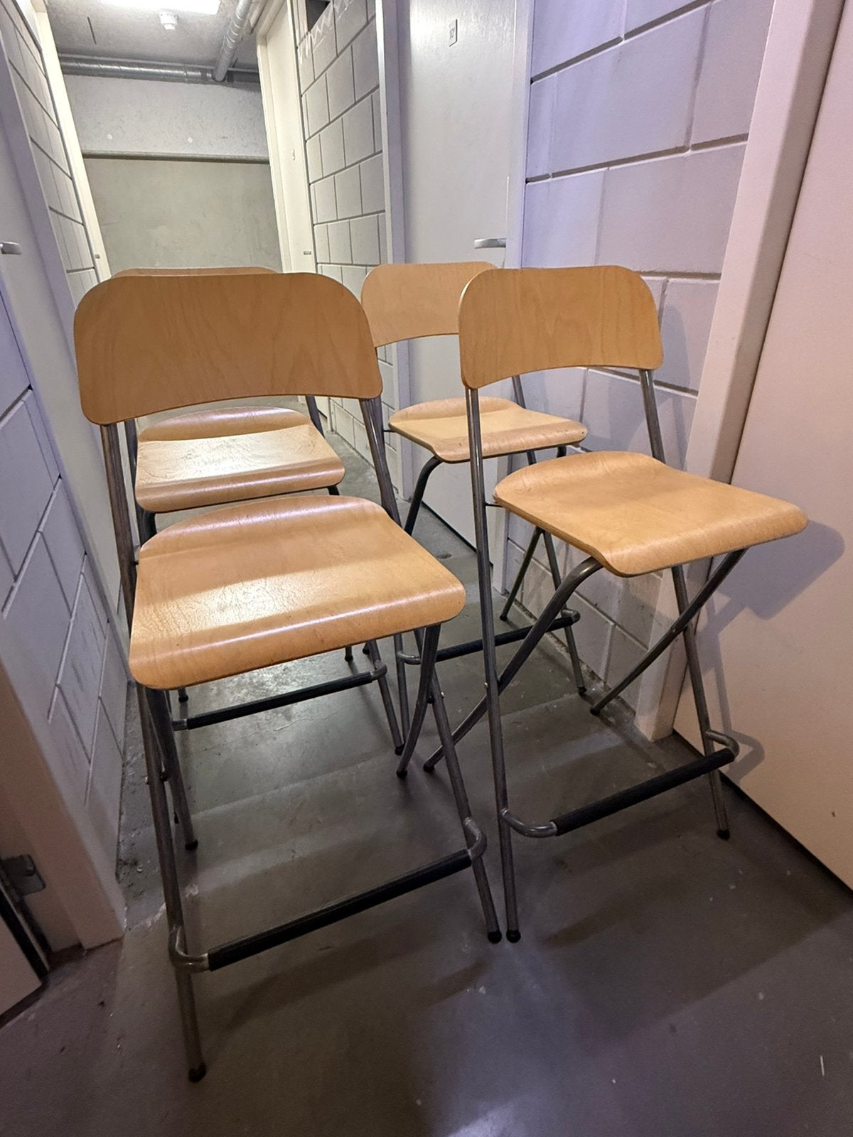 Ikea barkrukken, Huis en Inrichting, Barkrukken, 4 krukken, Ophalen, Zo goed als nieuw, 60 tot 90 cm