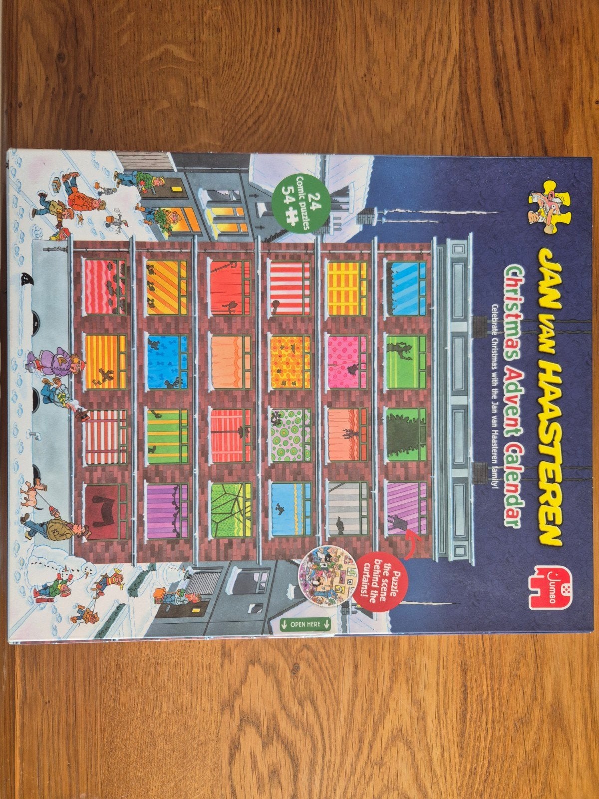 Jan van Haasteren Christmas Adventskalender 24 Puzzels, Ophalen of Verzenden, Minder dan 500 stukjes, Zo goed als nieuw, Legpuzzel