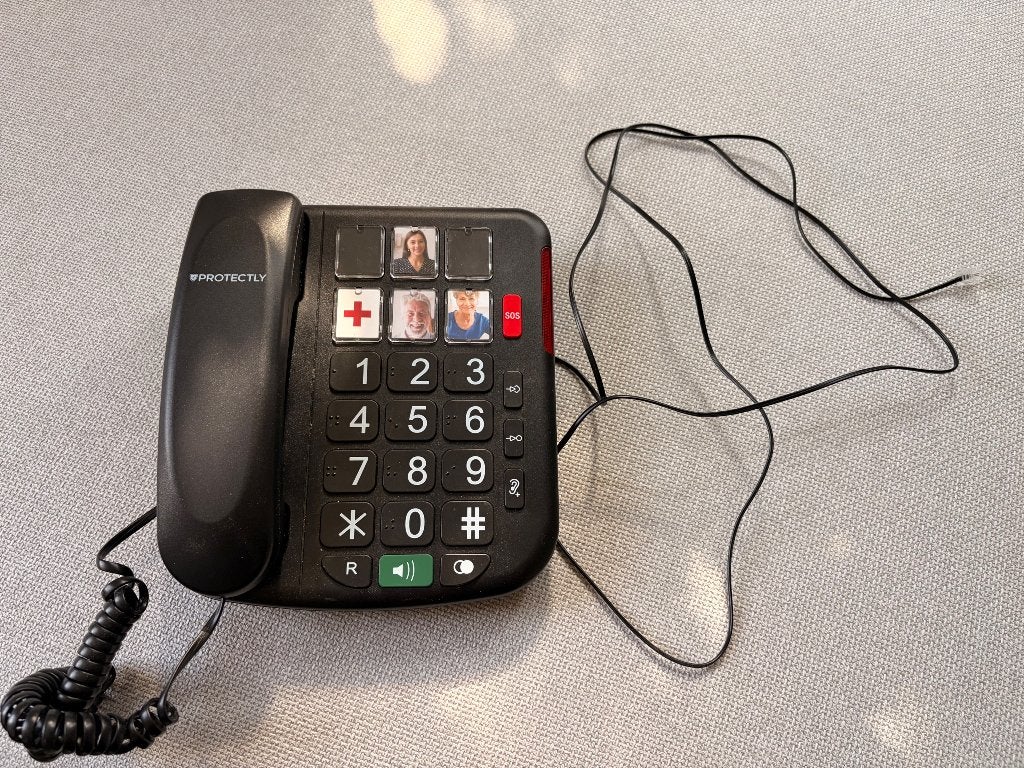 Senioren vaste telefoon Protectly, Diversen, Ophalen, Nieuw