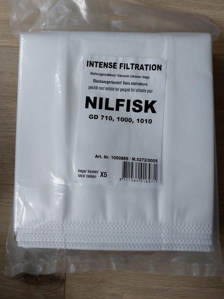 Nilfisk Stofzuigerzakken - 7 stuks voor GD 710, 1000, 1010, Ophalen of Verzenden, Nieuw