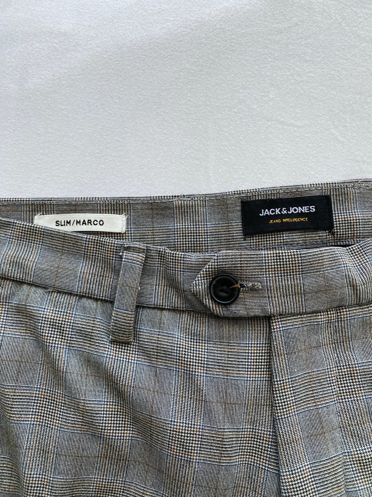 Jack & Jones Slim/Marco Geruite Bi-Stretch Broek, Ophalen, Zo goed als nieuw, Overige maten, Grijs