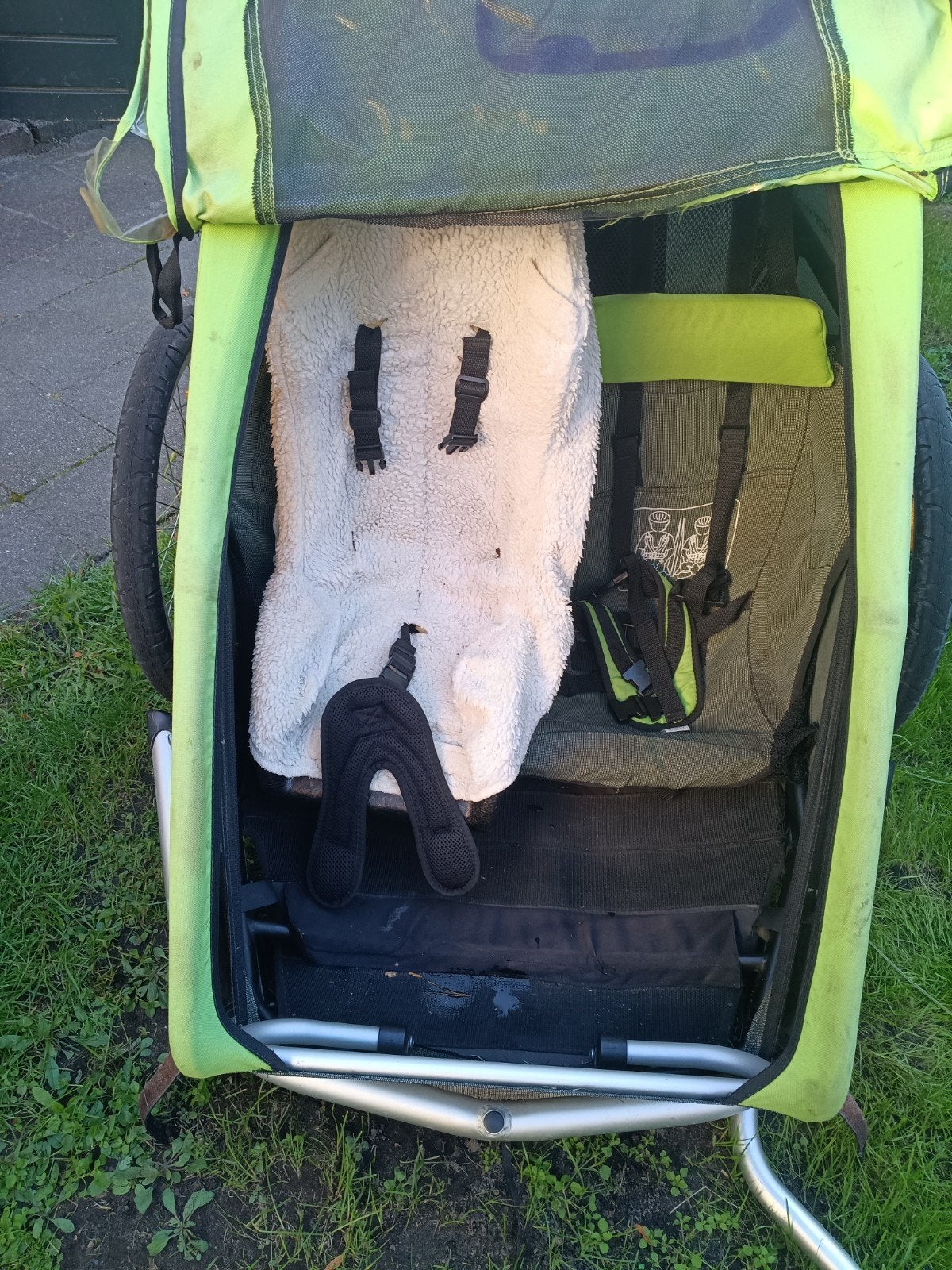 Croozer Kid Plus fietskar met babyzitje, Ophalen, Gebruikt, Vering, Croozer