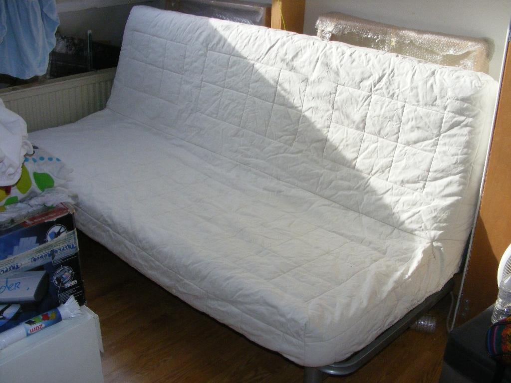 Slaapbank Beddinge Ikea 140 x 200, Ophalen, Gebruikt, 140 cm, Twijfelaar
