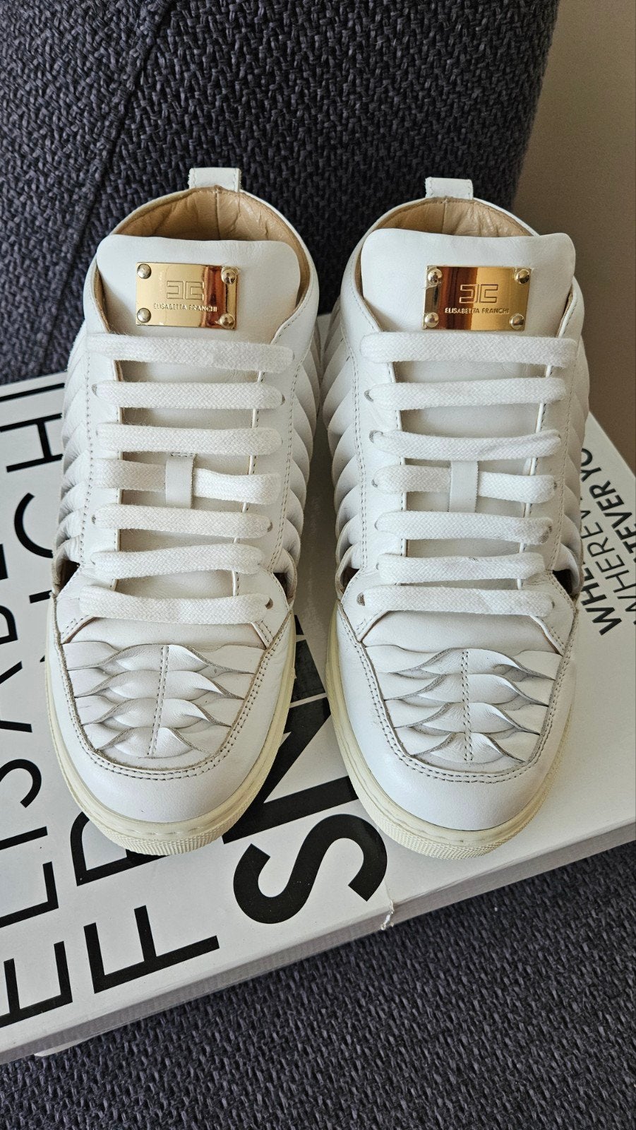elisabetta franchi sneakes, Kleding | Dames, Elisabetta Franchi, Wit, Ophalen of Verzenden, Sneakers of Gympen