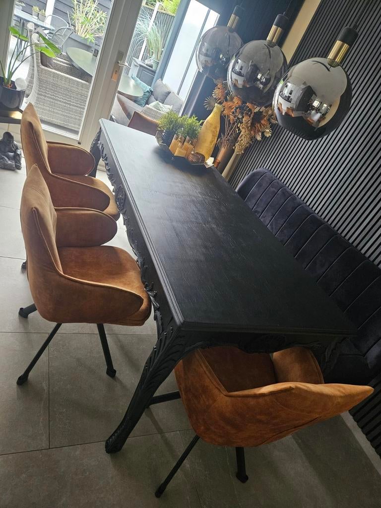 Eettafel Barok 200x90x80, Ophalen of Verzenden, Zo goed als nieuw, Rechthoekig, 50 tot 100 cm