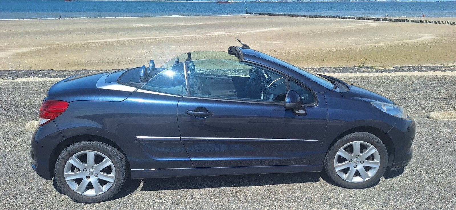 Peugeot 207 1.6 16V CC 88KW 2012 Blauw, Voorwielaandrijving, Stof, Zwart, 4 cilinders