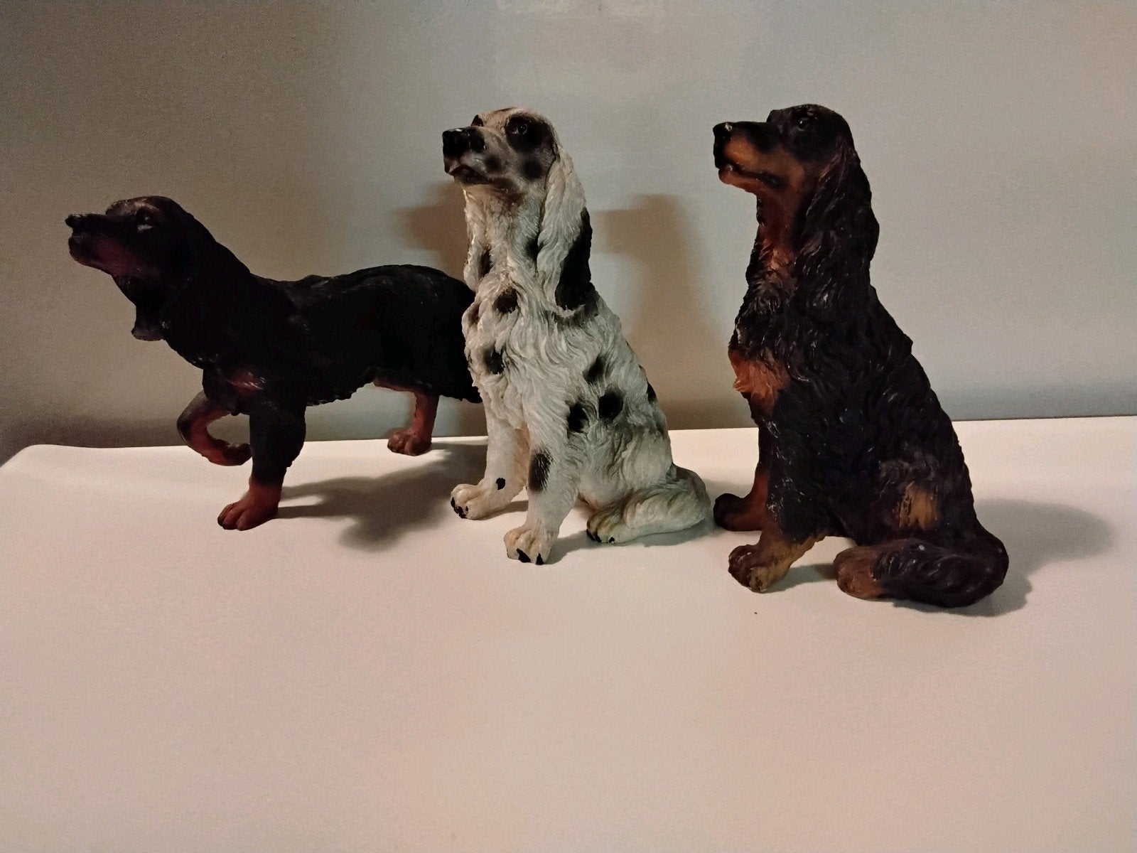 Setter mode hondenbeeldjes, Ophalen of Verzenden, Zo goed als nieuw, Hond of Kat, Beeldje of Figuurtje