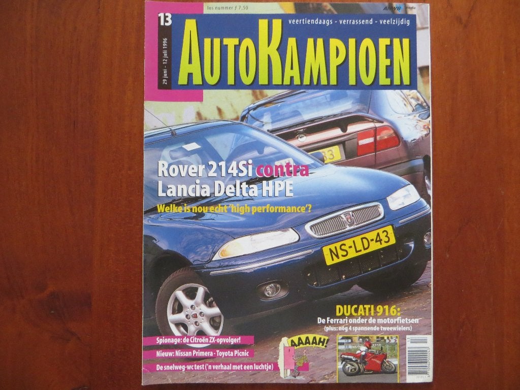 Autokampioen 13 1996 Rover 214 Si, Lancia Delta HPE, 306 GTI, Verzenden, Nieuw, Peugeot