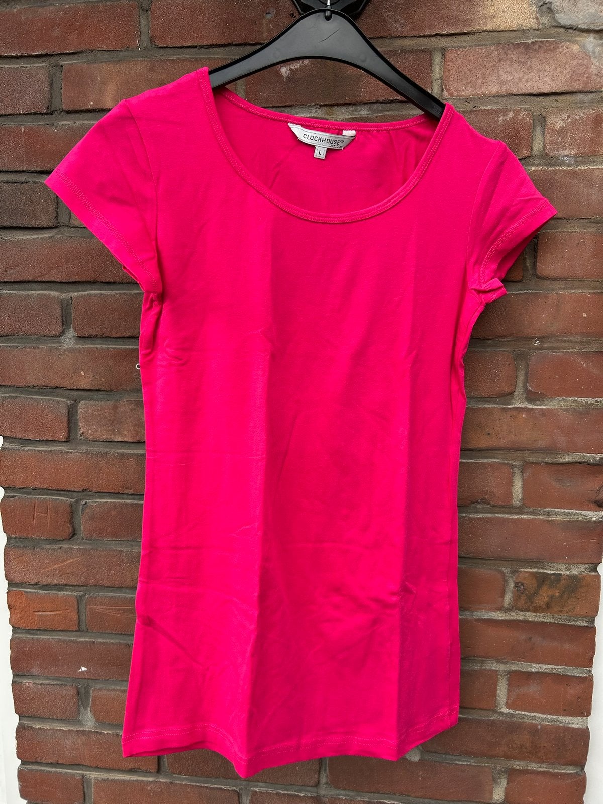 T-shirt roze Clockhouse maat L, Maat 42/44 (L), Nieuw, Ophalen of Verzenden, Korte mouw