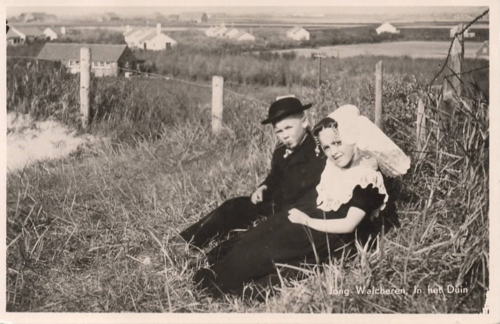Zeeland Walcheren aan de dijk klederdracht, Verzenden, 1940 tot 1960, Ongelopen, Zeeland