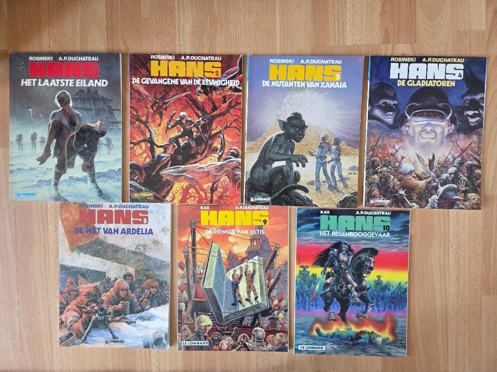 Hans [Rosinski/Kas] verschillende titels, Rosinski en A.P. Duchateau, Ophalen of Verzenden, Zo goed als nieuw, Meerdere stripboeken