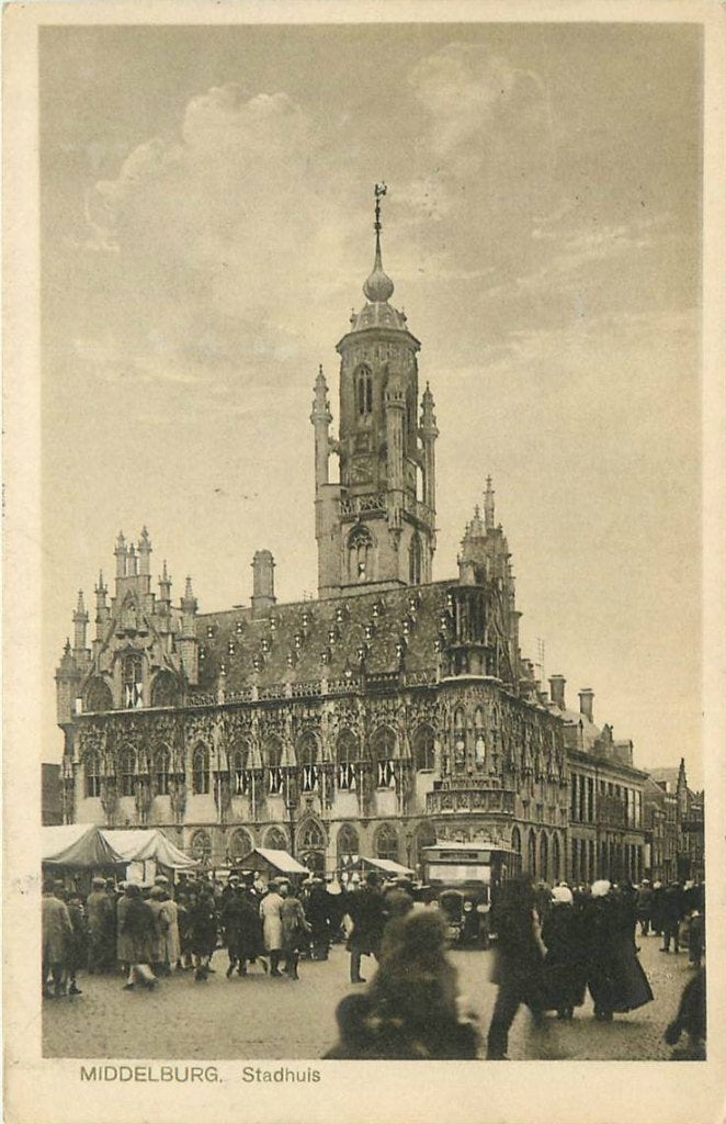 388-200-037 Middelburg Stadhuis, Verzenden, Voor 1920, Zeeland