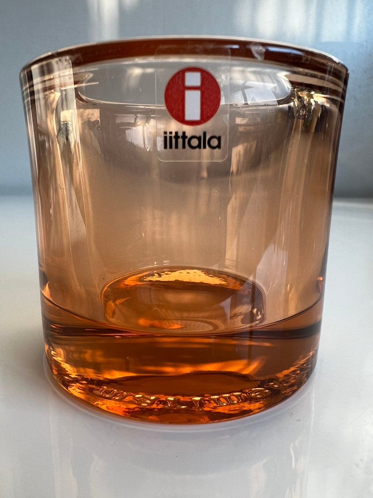 Iittala KIVI Marimekko Waxinelichthouder~Rio Brown Ruskea, Waxinelichthouder, Ophalen of Verzenden, Iittala, Glas