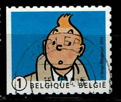 Kuifje 2014 (OBP 4406 ), Postzegels en Munten, Ophalen of Verzenden, Gestempeld